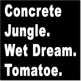 Concrete Jungle Wet Dream Tomato Hawk Tua girl Posters and Art